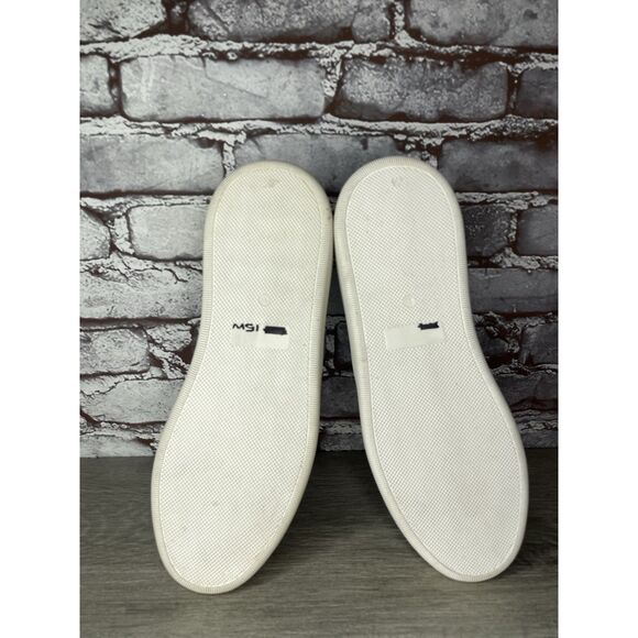 Gamma 4 True Alma Mater White Leather Strap Lace Up Shoes Men Sz 40EU/7M US W9.5